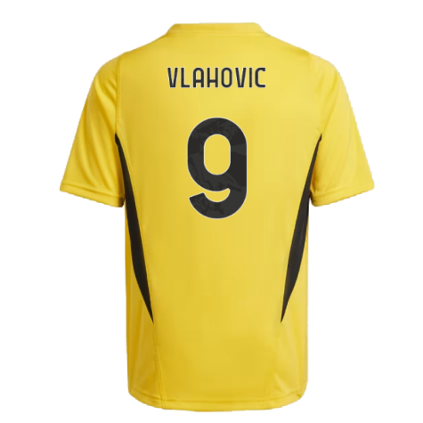 2023-2024 Juventus Training Shirt (Bold Gold) - Kids (VLAHOVIC 9)