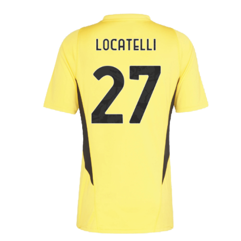 2023-2024 Juventus Training Shirt (Bold Gold) (LOCATELLI 27)