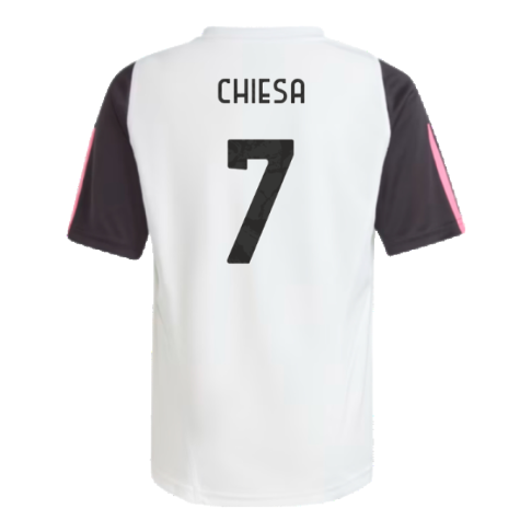 2023-2024 Juventus Training Shirt (White) - Kids (CHIESA 7)