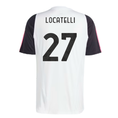 2023-2024 Juventus Training Shirt (White) (LOCATELLI 27)