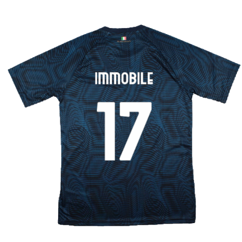 2023-2024 Lazio Pre-Match Jersey (Navy) (Immobile 17)