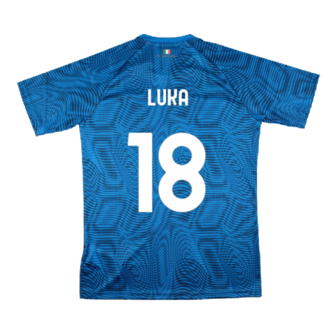 2023-2024 Lazio Pre-Match Jersey (Royal) (Luka 18)