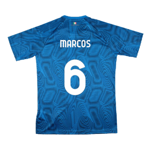 2023-2024 Lazio Pre-Match Jersey (Royal) (Marcos 6)