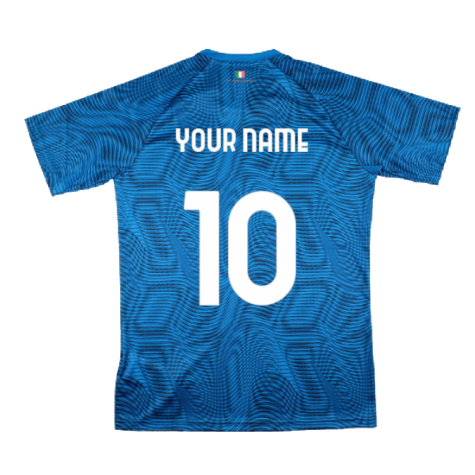 2023-2024 Lazio Pre-Match Jersey (Royal) (Your Name)