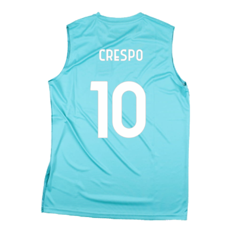 2023-2024 Lazio Sleeveless Training Shirt (Azure) (Crespo 10)