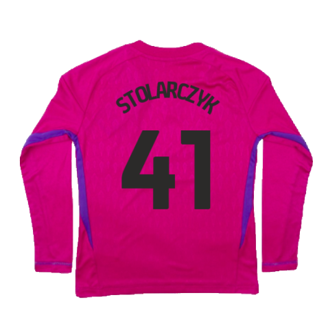 2023-2024 Leicester City Home Goalkeeper Shirt (Pink) - Kids (Stolarczyk 41)