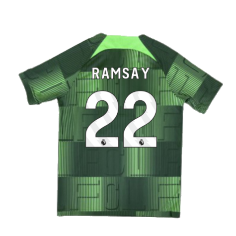 2023-2024 Liverpool Academy Pre-Match Shirt (Green) - Kids (Ramsay 22)