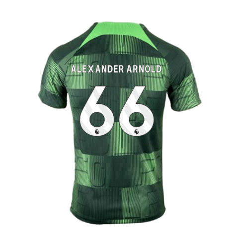 2023-2024 Liverpool Academy Pre-Match Training Shirt (Green) (Alexander Arnold 66)