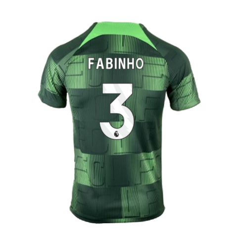 2023-2024 Liverpool Academy Pre-Match Training Shirt (Green) (Fabinho 3)