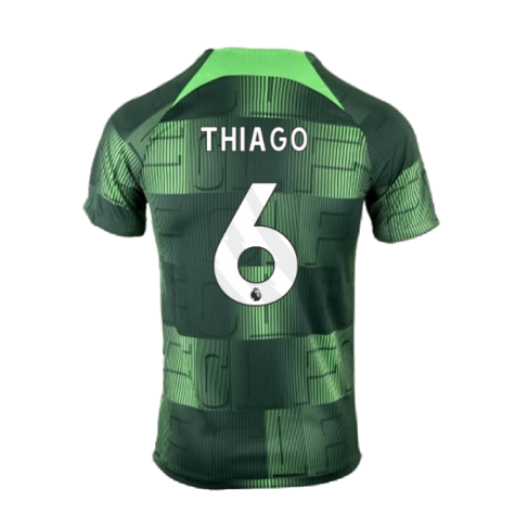 2023-2024 Liverpool Academy Pre-Match Training Shirt (Green) (Thiago 6)