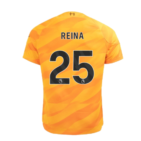 2023-2024 Liverpool Away Goalkeeper Shirt (Orange) - Kids (Reina 25)