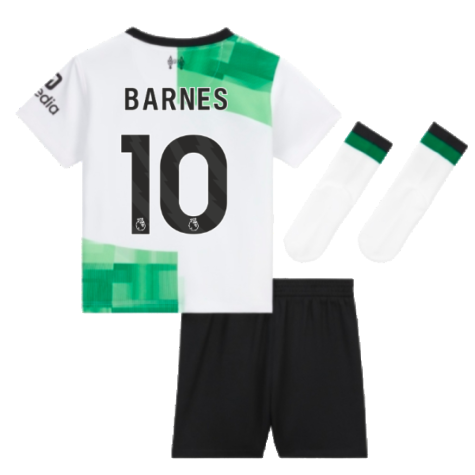 2023-2024 Liverpool Away Little Boys Mini Kit (Barnes 10)