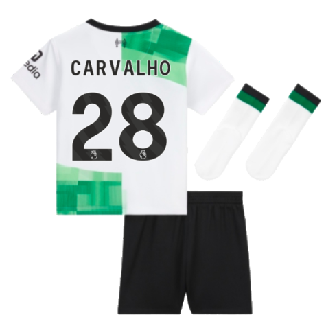 2023-2024 Liverpool Away Little Boys Mini Kit (Carvalho 28)