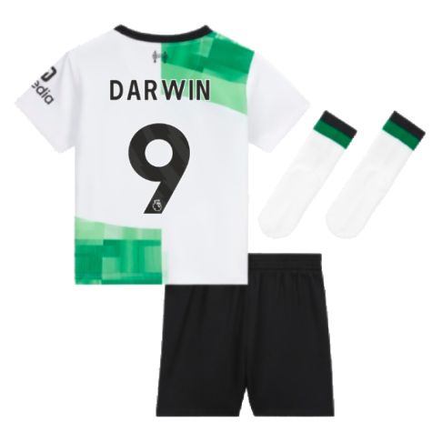 2023-2024 Liverpool Away Little Boys Mini Kit (Darwin 9)