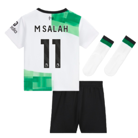 2023-2024 Liverpool Away Little Boys Mini Kit (M Salah 11)