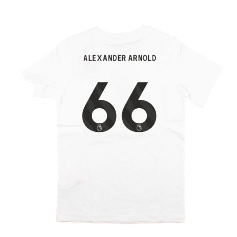 2023-2024 Liverpool Crest Tee (White) - Kids (Alexander Arnold 66)