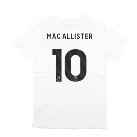2023-2024 Liverpool Crest Tee (White) - Kids (Mac Allister 10)