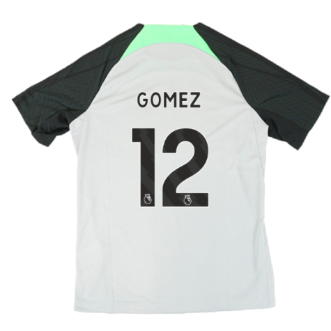 2023-2024 Liverpool Dri-Fit Strike Training Shirt (Grey) (Gomez 12)