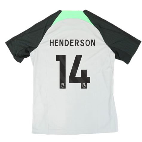 2023-2024 Liverpool Dri-Fit Strike Training Shirt (Grey) (Henderson 14)