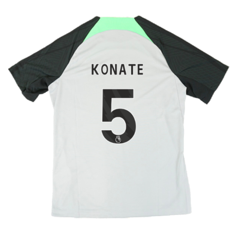 2023-2024 Liverpool Dri-Fit Strike Training Shirt (Grey) (Konate 5)