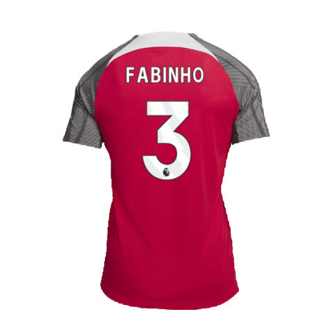 2023-2024 Liverpool Dri-Fit Strike Training Shirt (Red) (Fabinho 3)