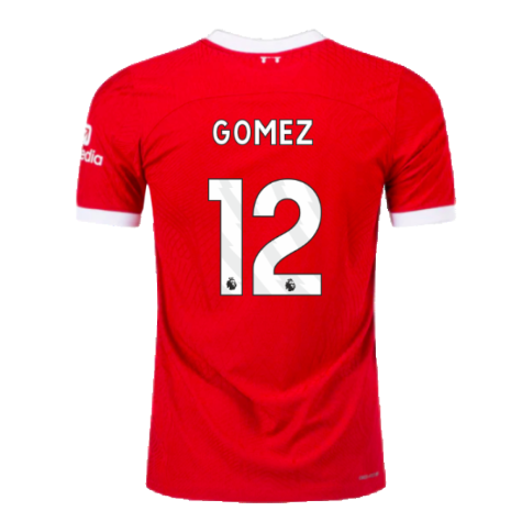 2023-2024 Liverpool Home Dri-Fit ADV Match Shirt (Gomez 12)