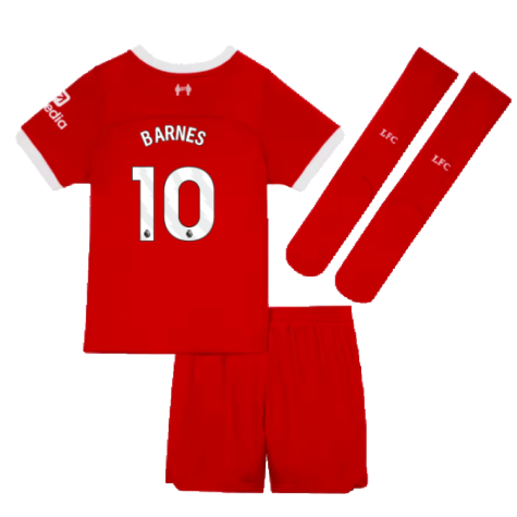 2023-2024 Liverpool Home Little Boys Mini Kit (Barnes 10)