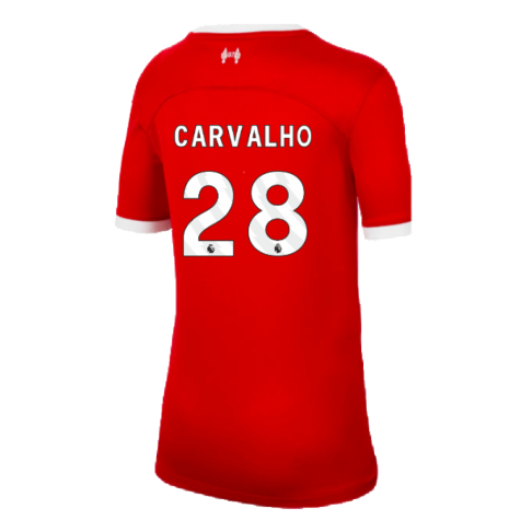 2023-2024 Liverpool Home Shirt (Kids) (Carvalho 28)