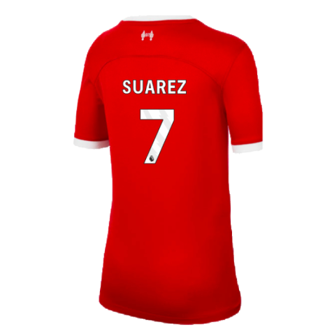 2023-2024 Liverpool Home Shirt (Kids) (Suarez 7)