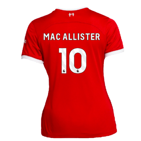 2023-2024 Liverpool Home Shirt (Ladies) (Mac Allister 10)