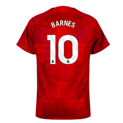 2023-2024 Liverpool Pre-Match Home Shirt (Red) (Barnes 10)