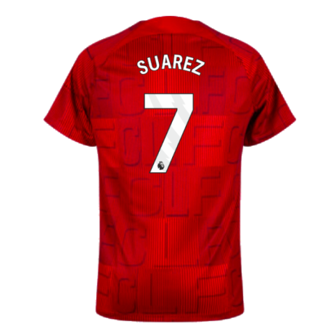 2023-2024 Liverpool Pre-Match Home Shirt (Red) (Suarez 7)
