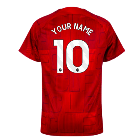 2023-2024 Liverpool Pre-Match Home Shirt (Red) (Your Name)