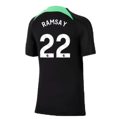 2023-2024 Liverpool Strike Dri-Fit Training Shirt (Black) (Ramsay 22)