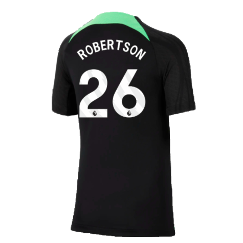 2023-2024 Liverpool Strike Dri-Fit Training Shirt (Black) (Robertson 26)