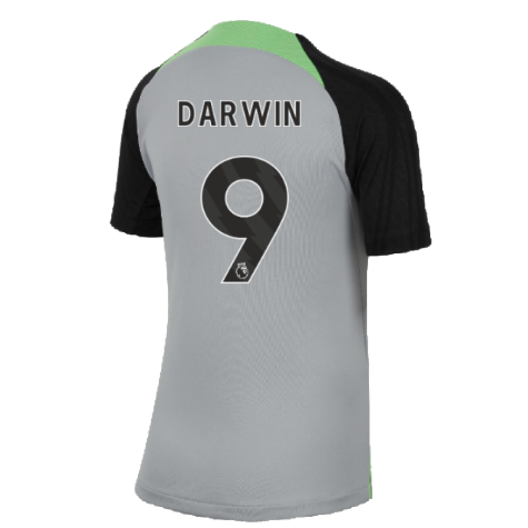 2023-2024 Liverpool Strike Dri-Fit Training Shirt (Grey) - Kids (Darwin 9)