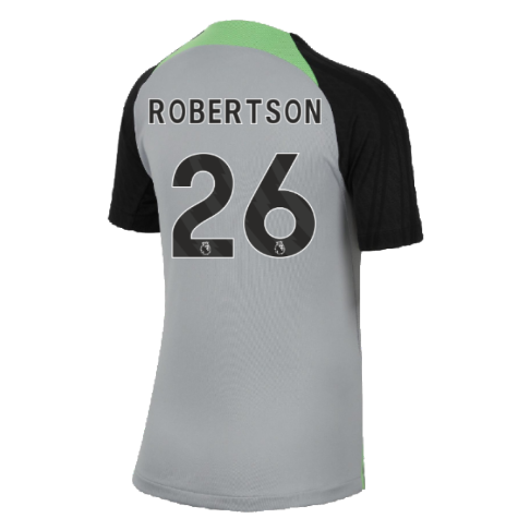 2023-2024 Liverpool Strike Dri-Fit Training Shirt (Grey) - Kids (Robertson 26)