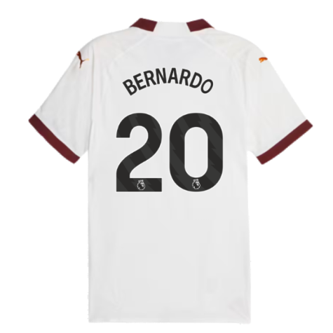 2023-2024 Man City Authentic Away Shirt (BERNARDO 20)
