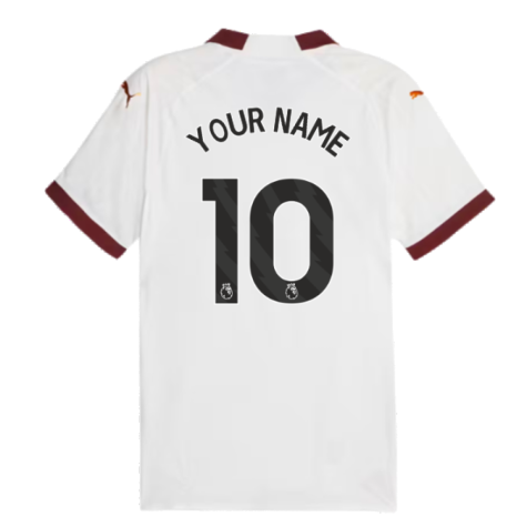 2023-2024 Man City Authentic Away Shirt (Your Name)