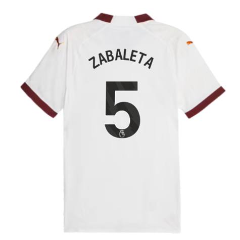 2023-2024 Man City Authentic Away Shirt (ZABALETA 5)