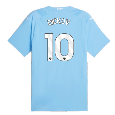 2023-2024 Man City Authentic Home Shirt (DICKOV 10)