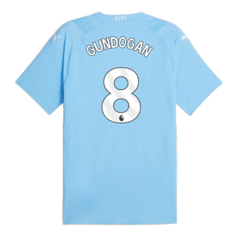 2023-2024 Man City Authentic Home Shirt (GUNDOGAN 8)