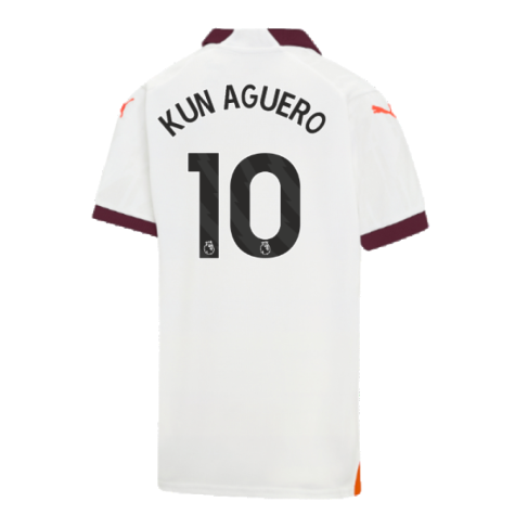 2023-2024 Man City Away Shirt (Kids) (KUN AGUERO 10)