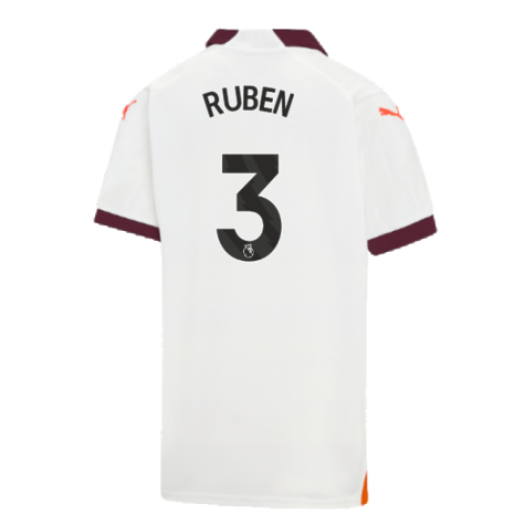 2023-2024 Man City Away Shirt (Kids) (RUBEN 3)