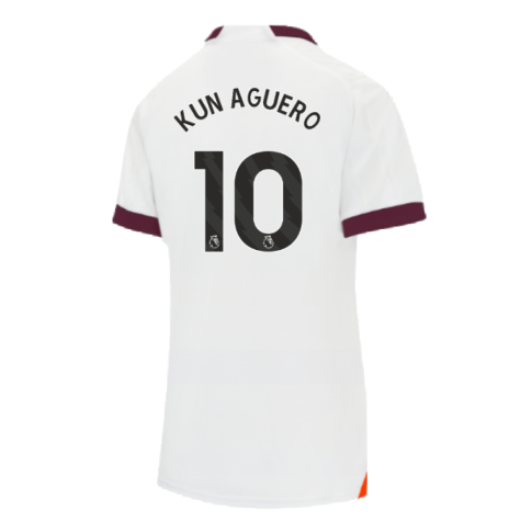 2023-2024 Man City Away Shirt (Ladies) (KUN AGUERO 10)