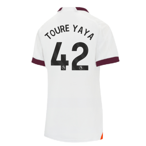 2023-2024 Man City Away Shirt (Ladies) (TOURE YAYA 42)