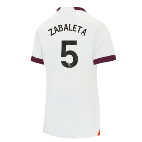 2023-2024 Man City Away Shirt (Ladies) (ZABALETA 5)