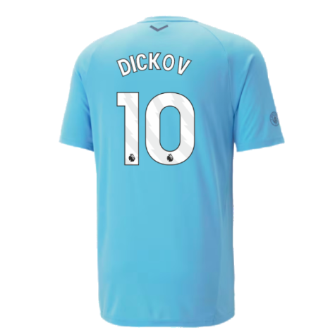 2023-2024 Man City Casuals Tee (Blue Wash) - Kids (DICKOV 10)