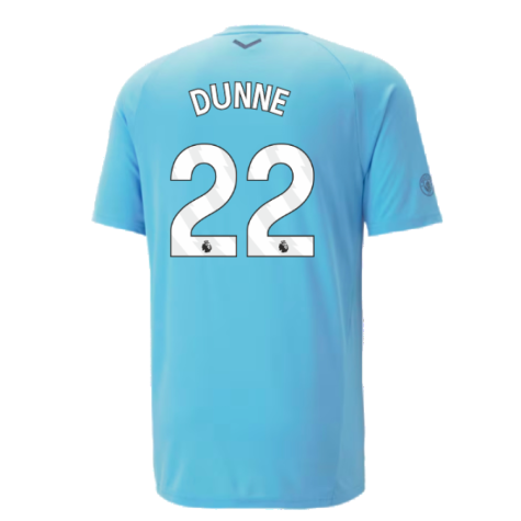 2023-2024 Man City Casuals Tee (Blue Wash) - Kids (DUNNE 22)