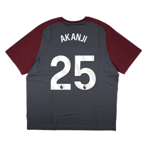 2023-2024 Man City Casuals Tee (Grey) (AKANJI 25)